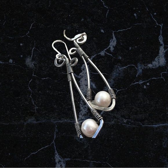 Faux Pearl Bohemian Fashion Earrings - Picture 2 of 7